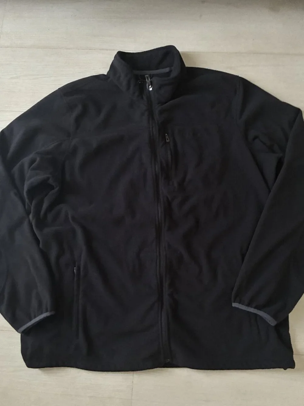 L.L. Bean Polartec Microfleece Full-Zip Black Jacket Men’s XXL Tall